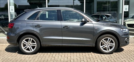 Audi Q3 S-Line Sport Quattro 2013 SUV Daytona grau Perleffekt TDI 130kw 177PS Fotos