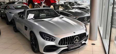 Mercedes-AMG GT 4.0 V8 DCT 190477 Roadster Cabrio 2018 grau 476 PS Fotos