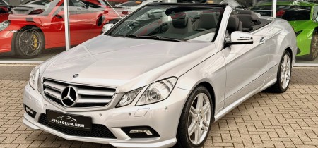 Mercedes-Benz E 350 CGI BlueEfficiency AMG Line (207.456) Cabrio Iridiumsilber metallic 306PS V6 81664km Fotos