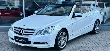 Mercedes-Benz E 350 CGI BlueEfficiency AMG Line (207.459) Cabrio Designo Diamantweiss metallic 306PS V6 Fotos