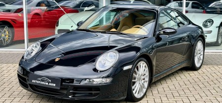 Porsche 997 3.6 Carrera Coupé in Basaltschwarz Perleffekt 72507 km 2008 aus erster Hand Fotos