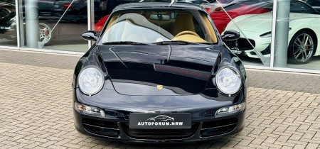 Porsche 997 3.6 Carrera Coupé in Basaltschwarz Perleffekt 72507 km 2008 aus erster Hand Fotos